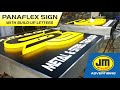 Lighted panaflex sign with acrylic plastic buildup letters  jm mirasol advertising