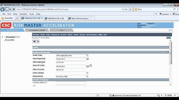 Demo: RISKMASTER Accelerator Incident Reporting System