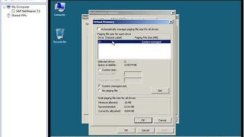 How to modify the size of the Windows page file on Windows Server 2008