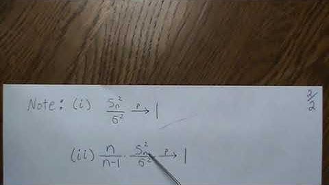 Basic Limit Theorems (11/11): Sample Variance Converges to Population Variance