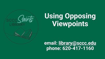 Opposing Viewpoints Video 2025