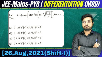 Let f(x) =  c o s ( 2 t a n − 1 s i n ( c o t − 1 √ 1 − x x ) ) || Let