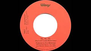 1973 Hits Archive H Hi Hi - Wings Stereo 45