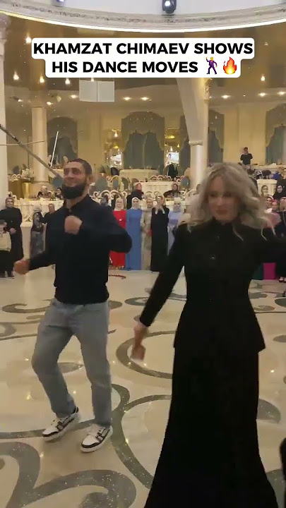 Khamzat Chimaev Shows His Dance Moves 🕺🔥 #UFC #MMA #khamzatchimaev