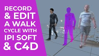 Record & Edit a Walk Cycle with iPi Soft & Cinema 4D screenshot 1