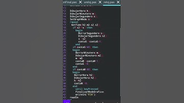 Programando un Reloj con Pascal N-IDE 💻👍 #shorts