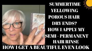 Summertime Yellow Hair Porous Dry Ends, How I Apply My Semi-Permanent Hair Rinse