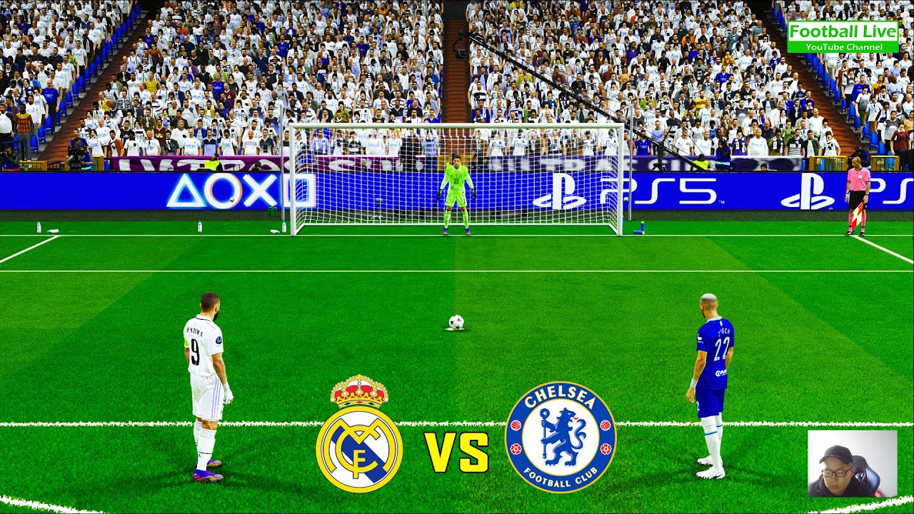 Real Madrid vs Chelsea FC - Penalty Shootout 2023 UEFA Champions League 22/23 UCL PES Gameplay
