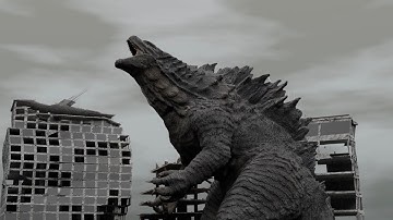 Godzilla 3D Animation Blender Test EEVEE CYCLES