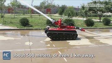 Robot chữa cháy ở Trung Quốc