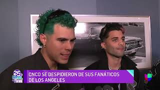 CNCO habla de su próxima despedida.