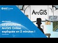 Esri france la plateforme arcgis online explique en 2 minutes 