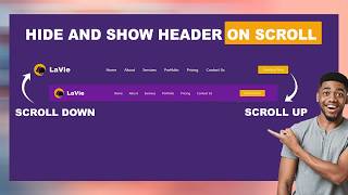 Show Header On Scroll Up Animation