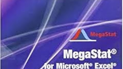 MegaStat Install Windows