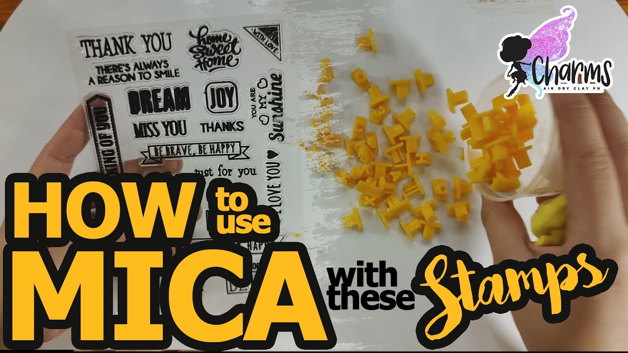 How To Use MICA POWDER With STAMPS AIR DRY CLAY YouTube How To Use MICA POWDER With STAMPS AIR DRY CLAY YouTube