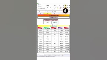 Excel Dmax Formula