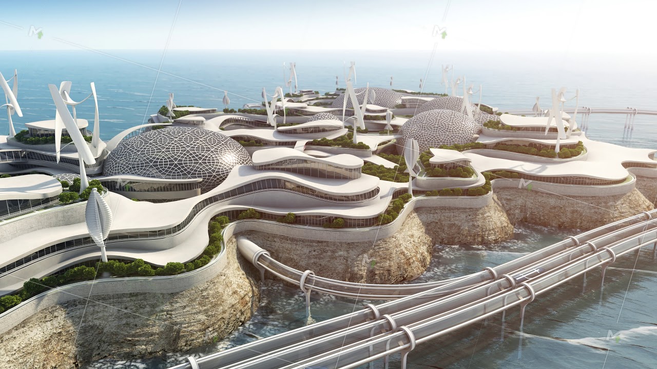 Futuristic Island City Floating future island futuristic cities dornob ...