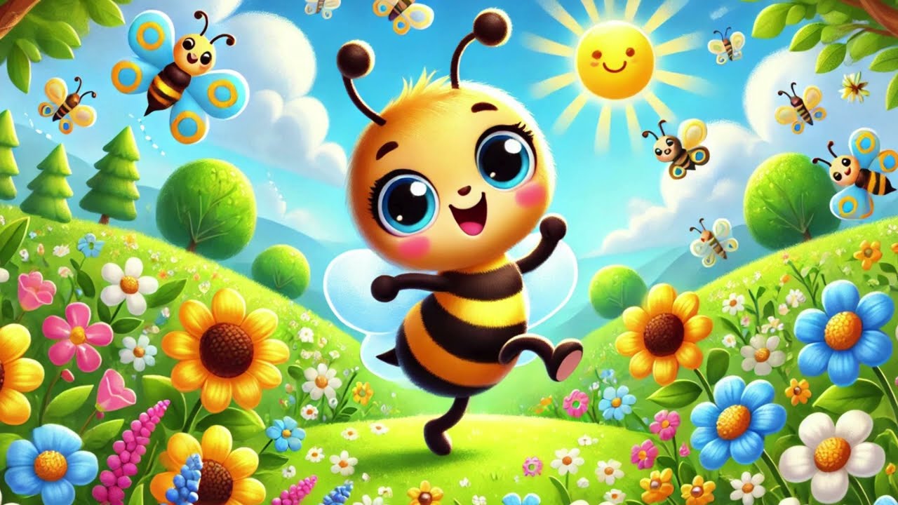 Busy Little Bees | Fun Bee Song for Kids | Nursery Rhymes & Kids Songs