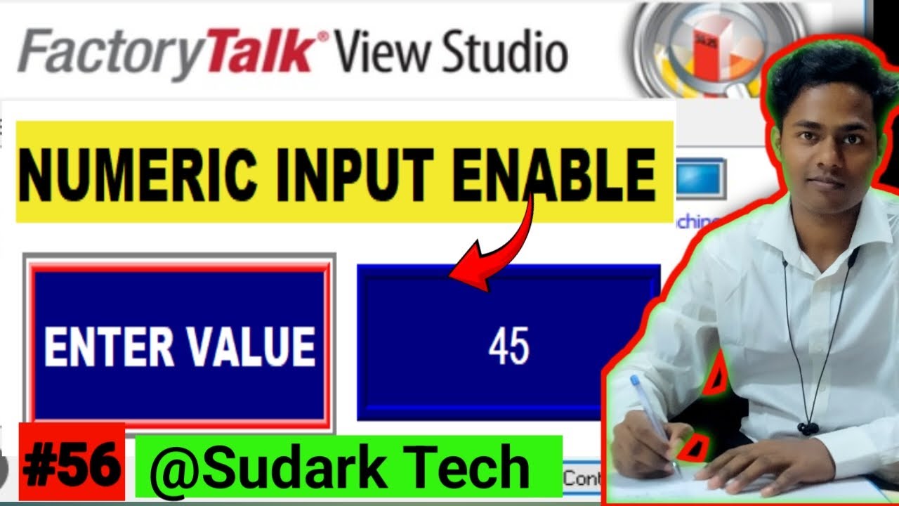 Numeric Input Enable in Factory Talk View Studio HMI | Rockwell Automation | Sudark Tech