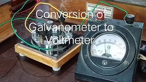Conversion of Galvanometer to Voltmeter
