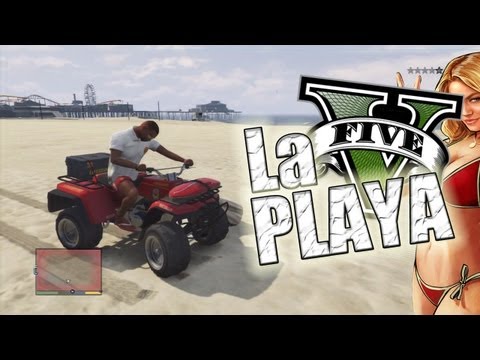 Un dia en la playa !! | GTA V (Grand Theft Auto 5)