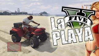 Un dia en la playa !! | GTA V (Grand Theft Auto 5)