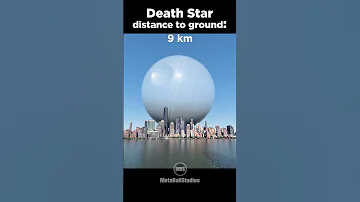 The Death Star approaching Earth! 🤯✨