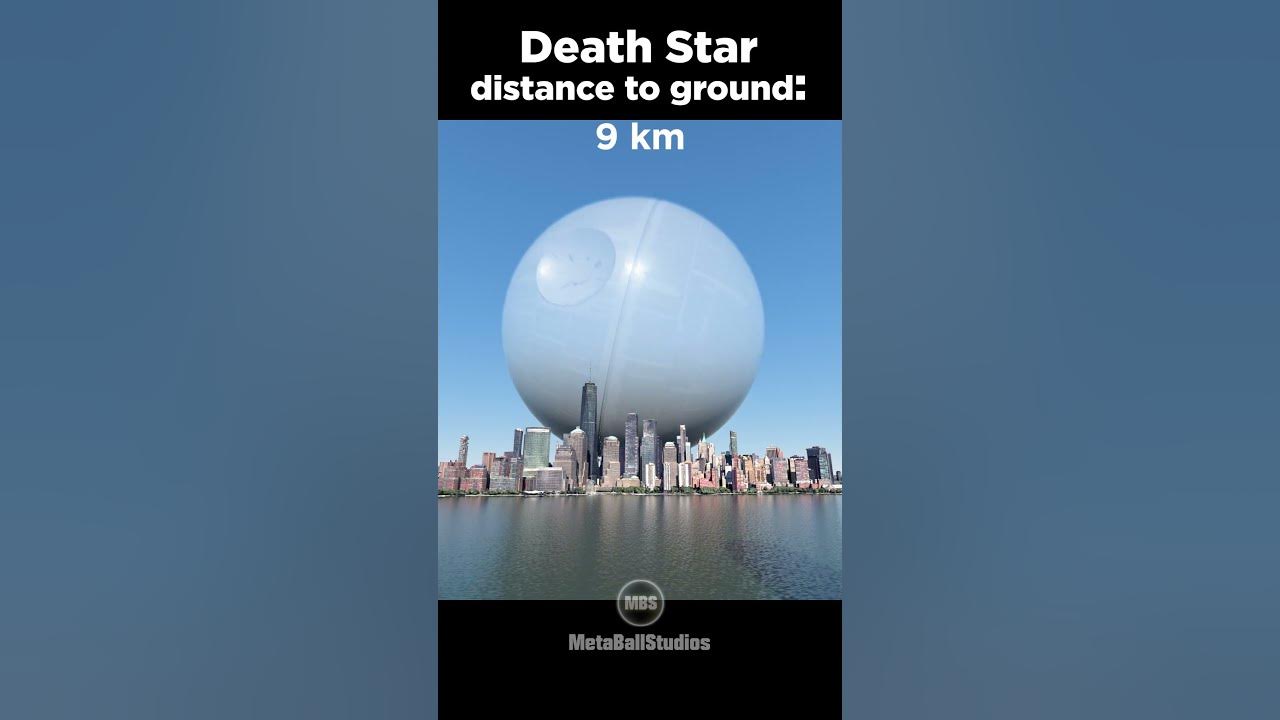 The Death Star approaching Earth! 🤯✨