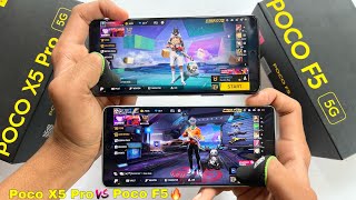 Poco f5 vs Poco x5 pro speed test and all features test