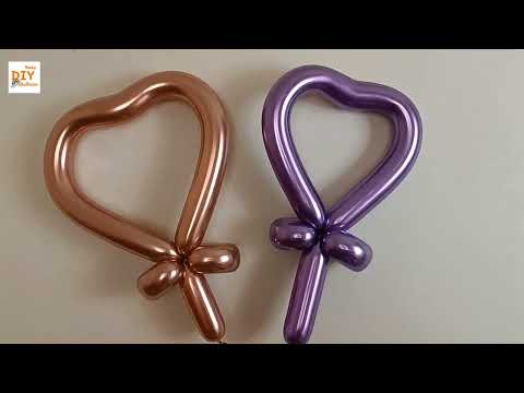 How to make a balloon heart