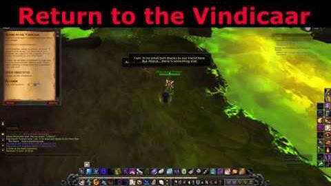 Return to the Vindicaar Argus Quest World of Warcraft