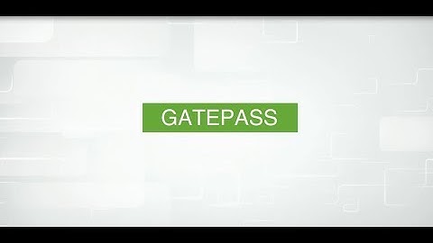 Gatepass - Zenscale Material Management
