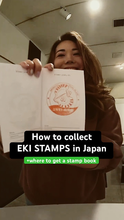 Japan “Eki stamps”. My favorite souvenirs from Japan 😍🇯🇵#japantravel