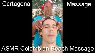 ASMR Colombian Beach Massage with ocean sound