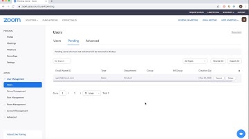 How to DELETE A USER from ZOOM?