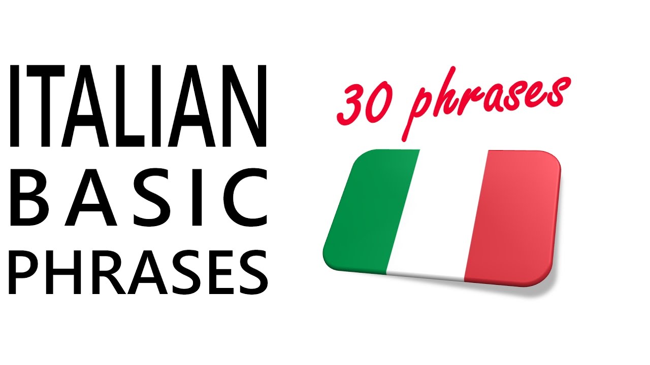 Learn Italian - Basic phrases - YouTube