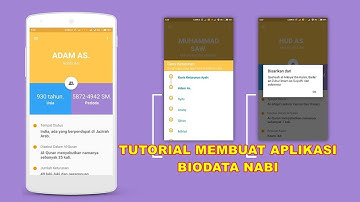 TUTORIAL MEMBUAT APLIKASI BIODATA NABI DENGAN ANDROID STUDIO