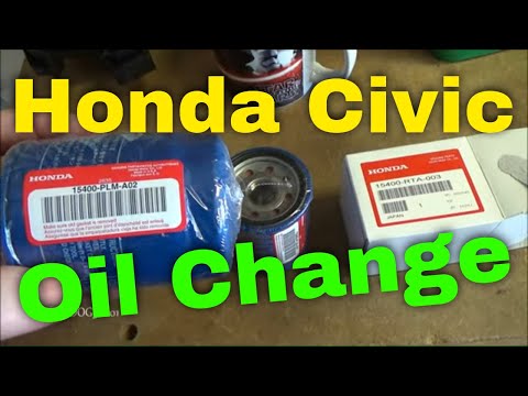 Honda Civic Oil Change (1996-2000)
