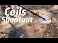 GPZ 7000 Coil Shootout -  Nugget FInder Z search 17"x13" coil vs Minelab 14" Coil