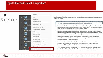 Creating Accessible PDF documents: Chapter Eight:  Lists