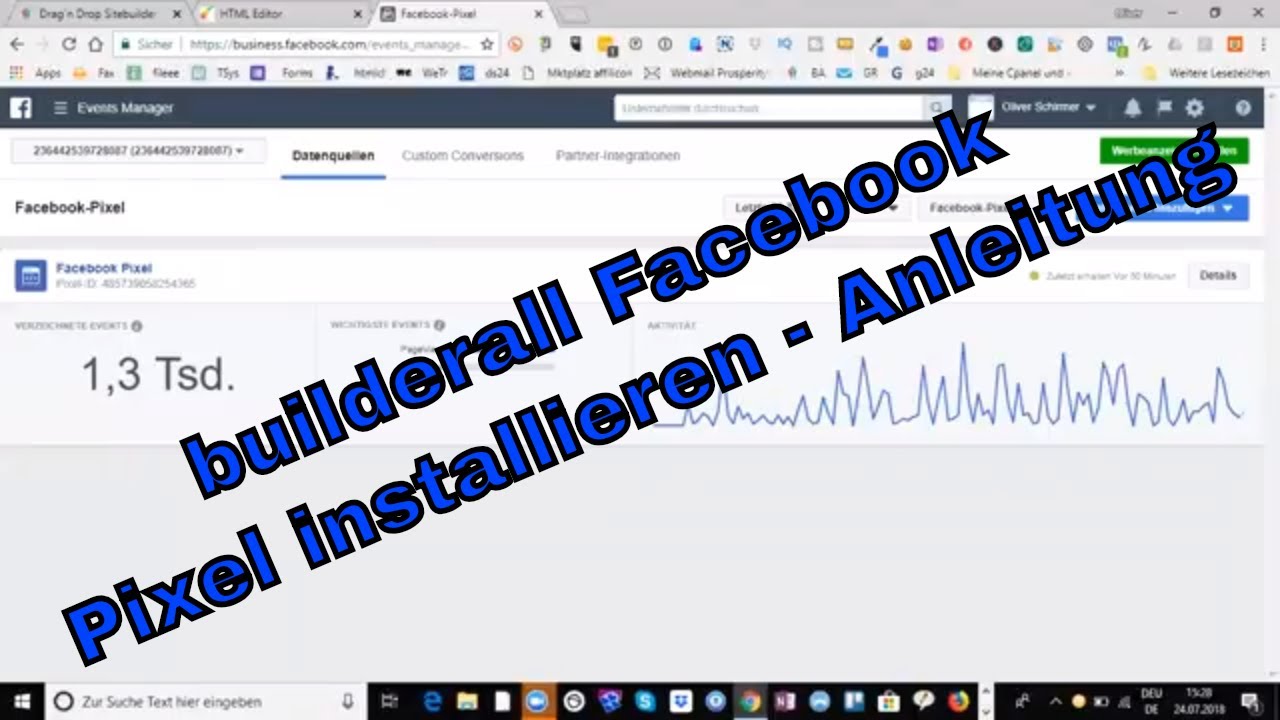 builderall Facebook Pixel installieren - Anleitung