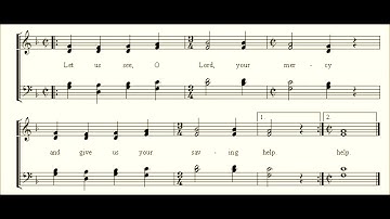 Second Sunday of Advent Offertory Antiphon (Simple Choral Gradual)