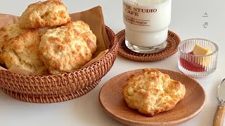 진한 버터 풍미의 담백한 기본 스콘 만들기 🧈 / Scone recipe