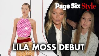 Kate Moss Daughter Lila Makes Runway Debut At Paris Fashion Week Page Six Celebrity News