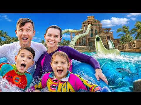 24-Hour Water Park Family Challenge! 🌊