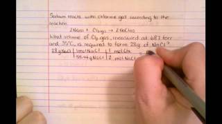 Stoichiometric Calculation with Gases - Example 3