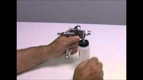 Iwata G6 Spray Gun Operation - Solution Cup