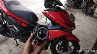 Variasi motor X-Max PSG lampu sorot GR