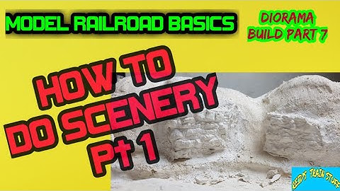 MODEL RAILROAD BASICS : Diorama Build#7- Scenery Pt1, Weathering Track, Doing Rock Moulds & More
