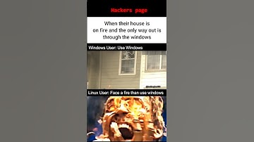When your house is on fire and the only way out is… Windows? 😂🔥 #myspace #linux